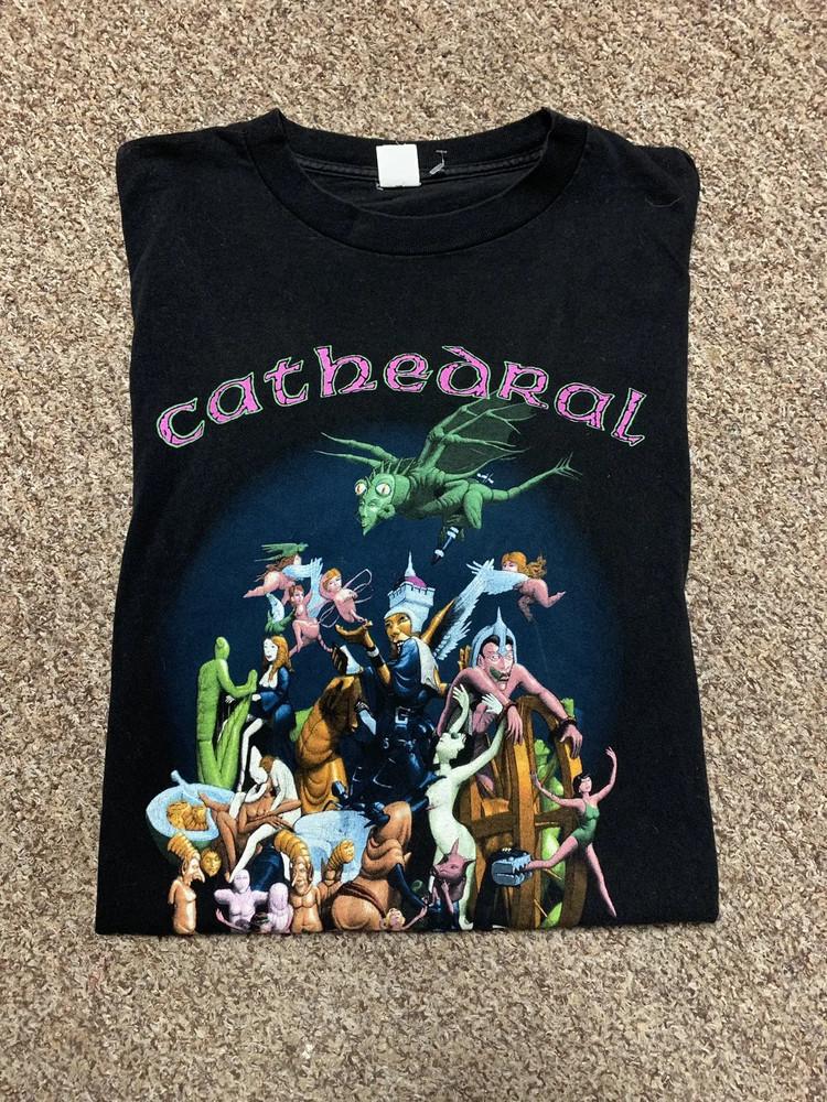 Vintage 90s Cathedral band tour t shirt All Size EN599 Unisex T-Shirt S