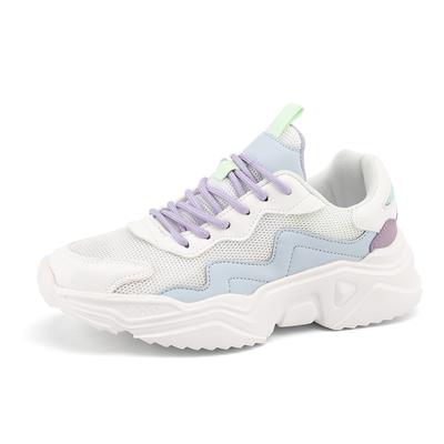 Fashion Thick Sole Versatile Unisex Sneaker For Women's 2025 New Trend Mesh Lace Up Breathable Casual Sports Shoes Increased Soft For Wo