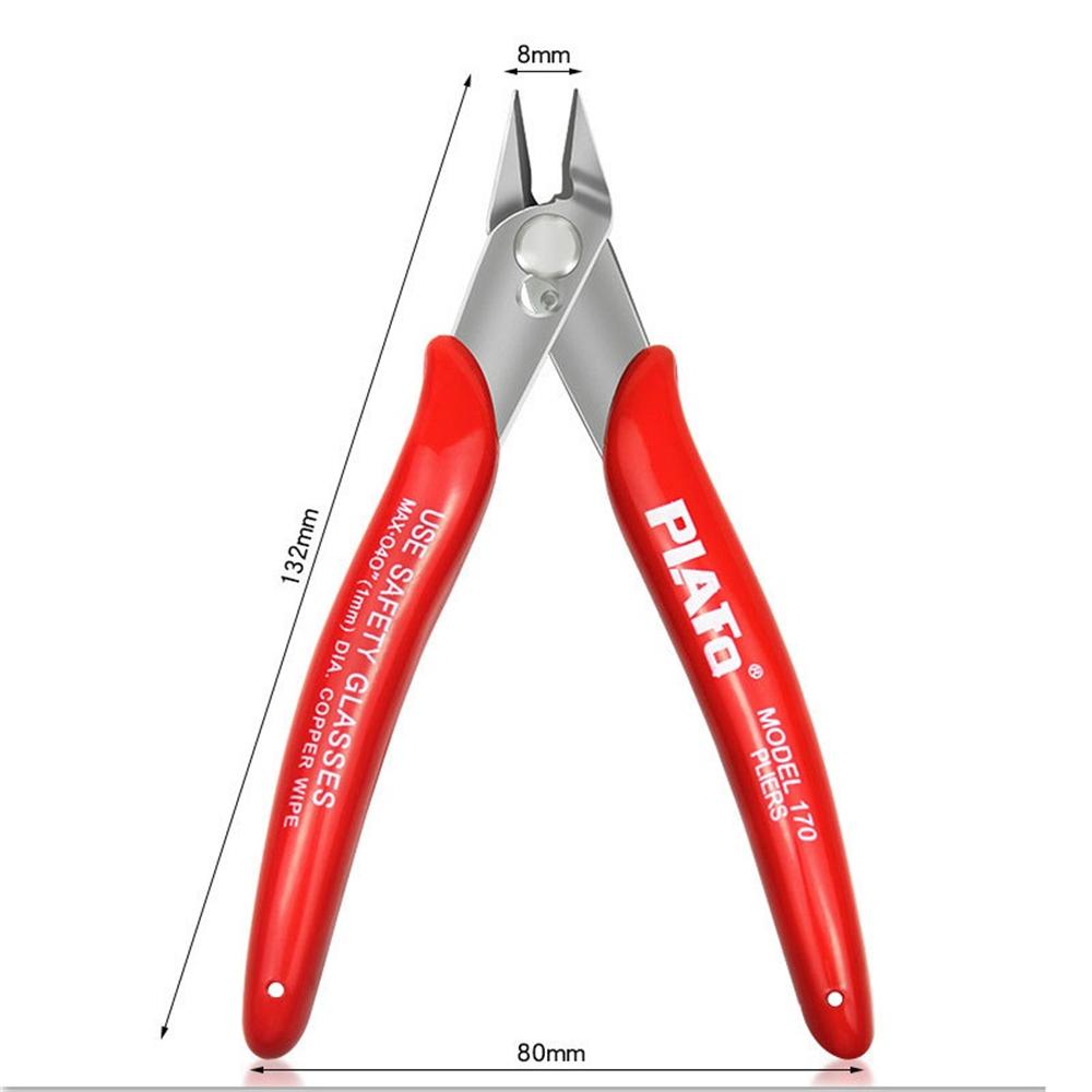 

1/5/10 шт. PLATO 170 зажим из нержавеющей стали DIY электронные диагональные плоскогубцы боковые режущие кусачки кусачки для проволоки 3D-принтеры Запчасти