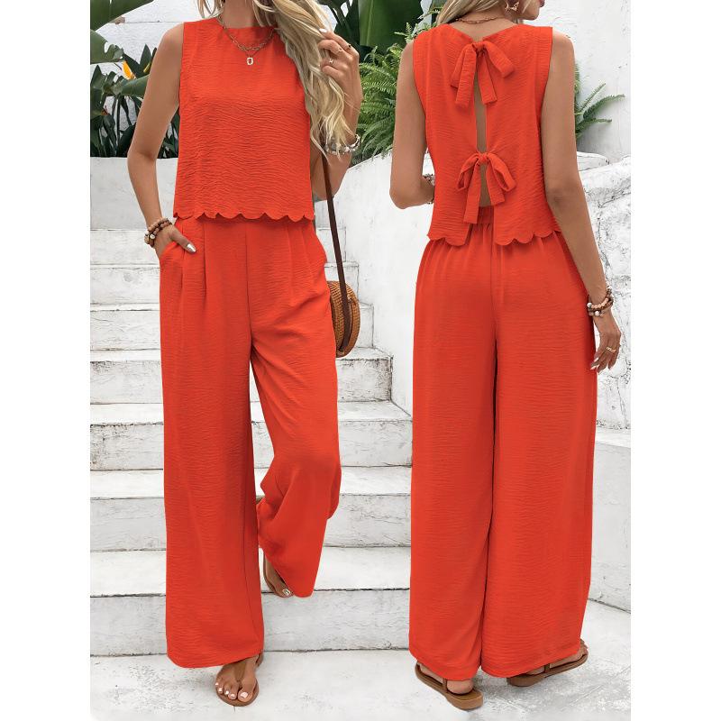 2026 Summer New Women's Clothing Fashion Sleeveless Vest Casual Trousers Casual Suit