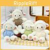 Plush Sheep Toy With Dot Patterned Clothing Decor For Kids Birthday Gift