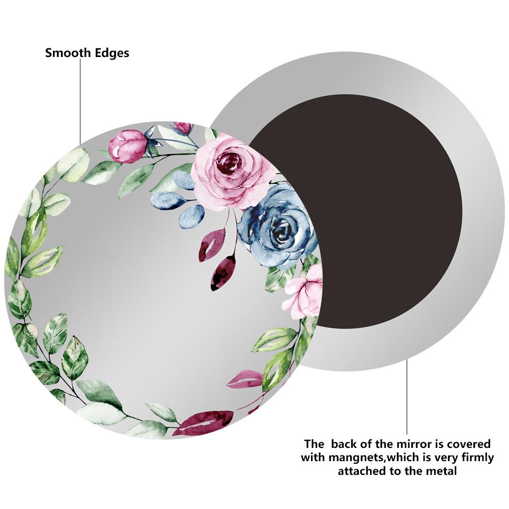 Silné magnetické zrcadlo do skříňky pro školu, kancelář, koupelnovou skříňku, lednici, akrylové zrcátko na líčení, dárek pro dospívající dívky
