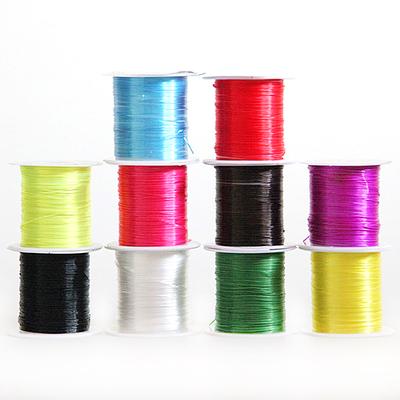 Hilo elástico de cuerda, hilo elástico de cuentas para bricolaje, filamento de cristal elástico, pulsera elástica transparente, línea de accesorios de línea elástica