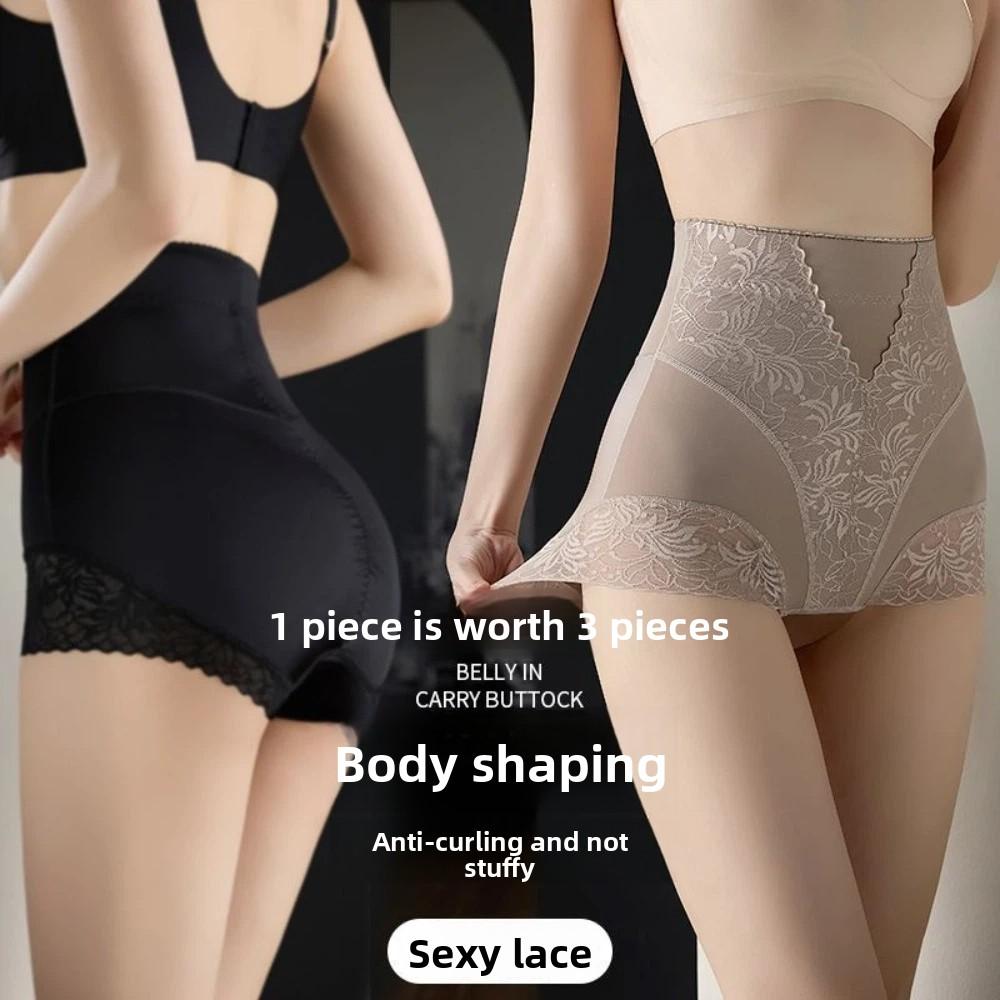 High Waist Postpartum Body Shaper Large Size Seamless Underpants Butt Lifter Briefs  Women