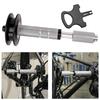 Bicycle Chain Cleaning Tool for 12mm Thru Axle with Smooth Rolling Action