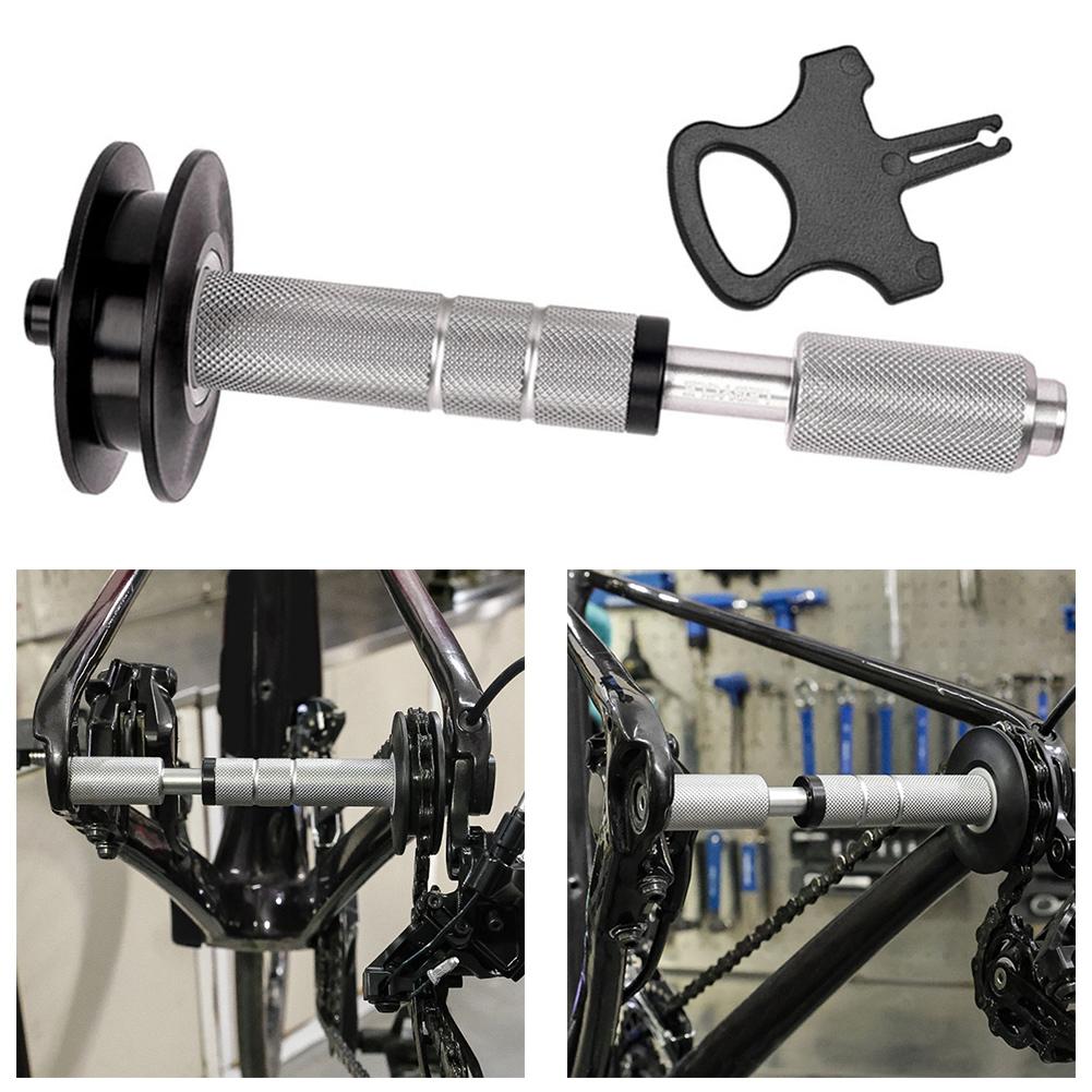 Bicycle Chain Cleaning Tool for 12mm Thru Axle with Smooth Rolling Action