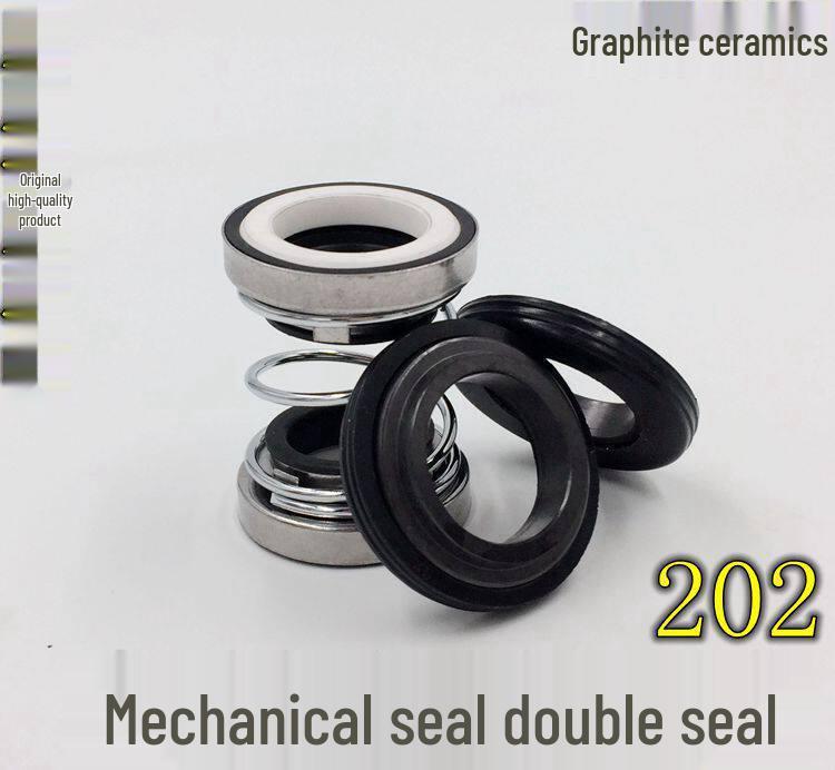 

Двустороннее керамико-графитовое уплотнение насоса Серия 202 (Размеры: 12/14/16/17/20/25/30) для масла и воды 202-12 Set, Outer Diameter 26mm