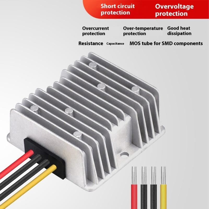 DC12V To 24V 5A 120W Boost Converter Voltages Regulator Waterproof Shockproof Design For Automotive Outdoor Application