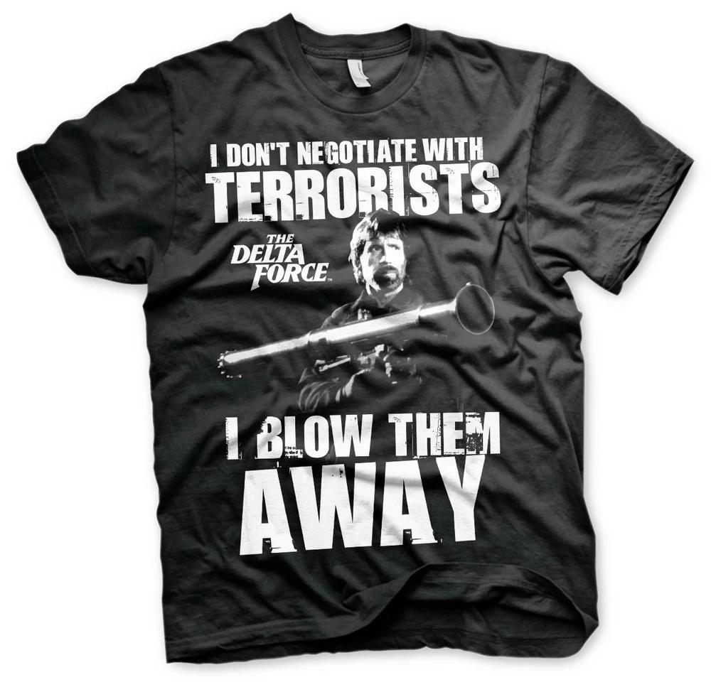 The Delta Force Chuck Norris Negotiate Unisexs TShirt Unisexs L