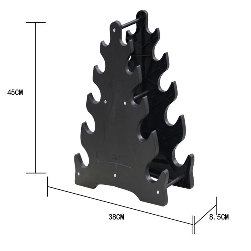 Plastic Home & Office 3-Pair Dumbbell Storage Rack