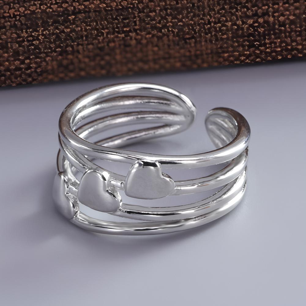 PANJBJ Real 925 Silver Retro Round Ring For 2 Rigns Women Chain Vintage Fine Jewelry Minimalist Accessories Gift