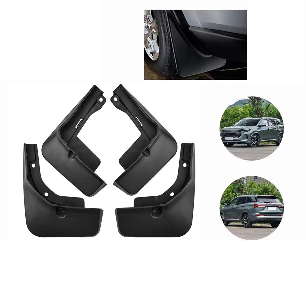 4 STÜCK Blau Electric Evolution I-SPACE DFSK E5 2023-2024 Autoteile Schmutzfänger Spritzschutz Kotflügelschutz Schmutzfänger für Sailis Außenteile Schutz