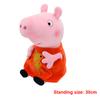 30cm Cartoon Pig Family Plush Toy Set George Dinosaur Pink Parents Dolls Soft Stuffed Animals Kids Birthday Gift Decor