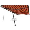 VidaXL Manual Retractable Awning On Stand Patio Awning Balcony Awning Garden Outdoor Shading of Windows 3069800