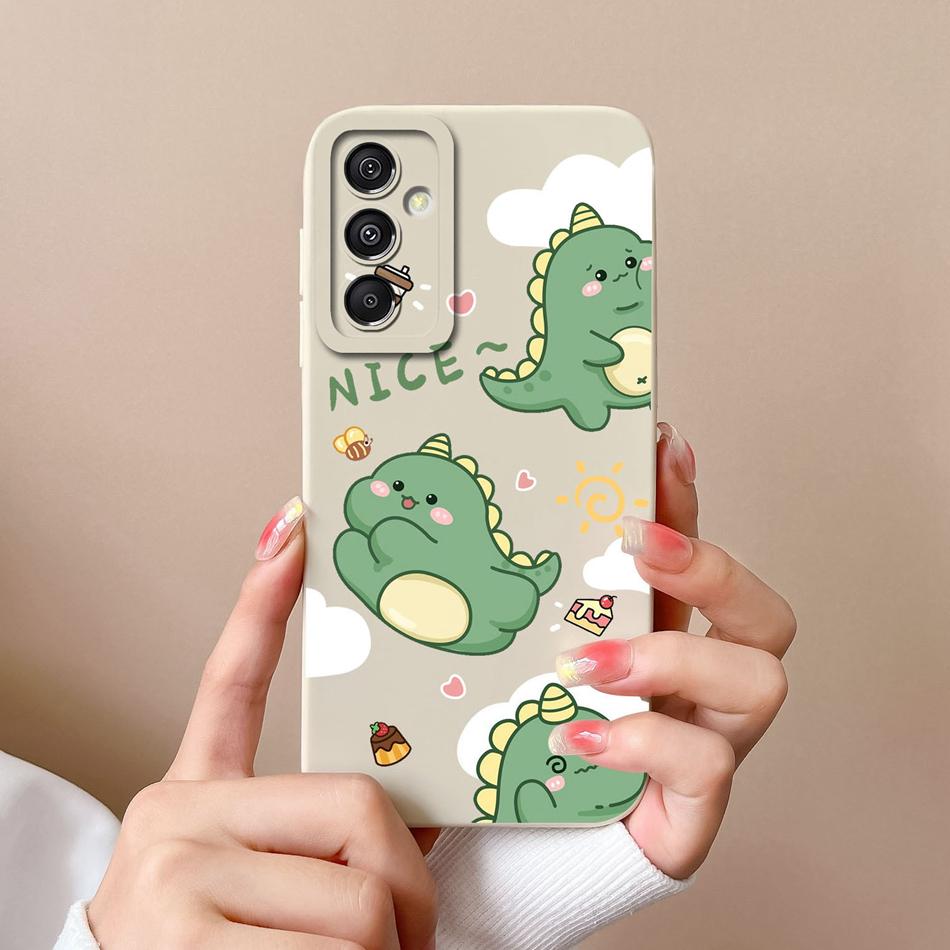 Cute Case For Samsung Galaxy A15 Funny Full Protection Soft Liquid Silicone Anti Choc Phone Cover For Samsung A15 A 15 Fundas