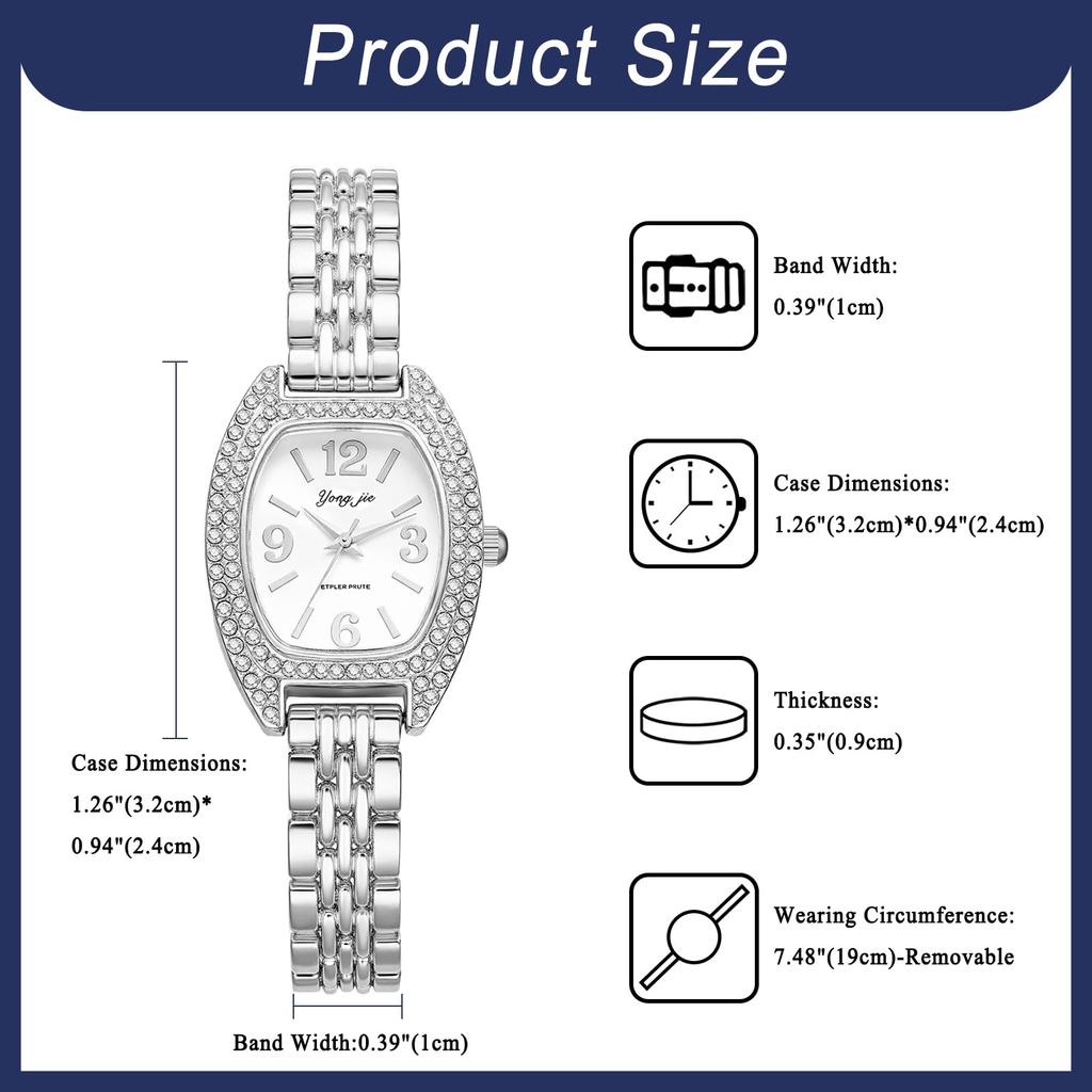 Niedliche und einfache analoge Damenuhr: Wasserdichtes Edelstahlarmband Modeaccessoire - Valentinstag, Weihnachten, Geburtstagsgeschenk