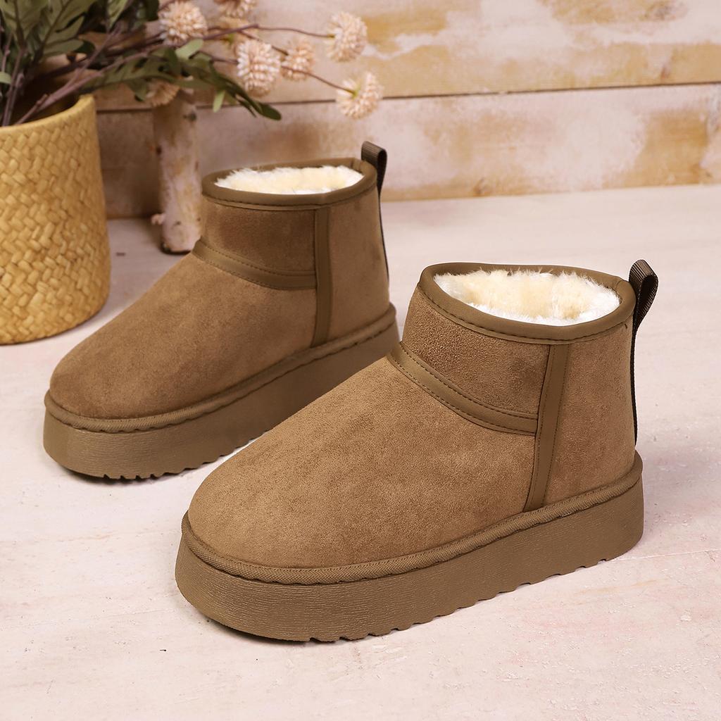 Fashion Shallow Low-cut Warm Comfortable Shoes Women Fashion Short Shoes 2025 New Winter Warm Boots Fur Ladies Snow Boots