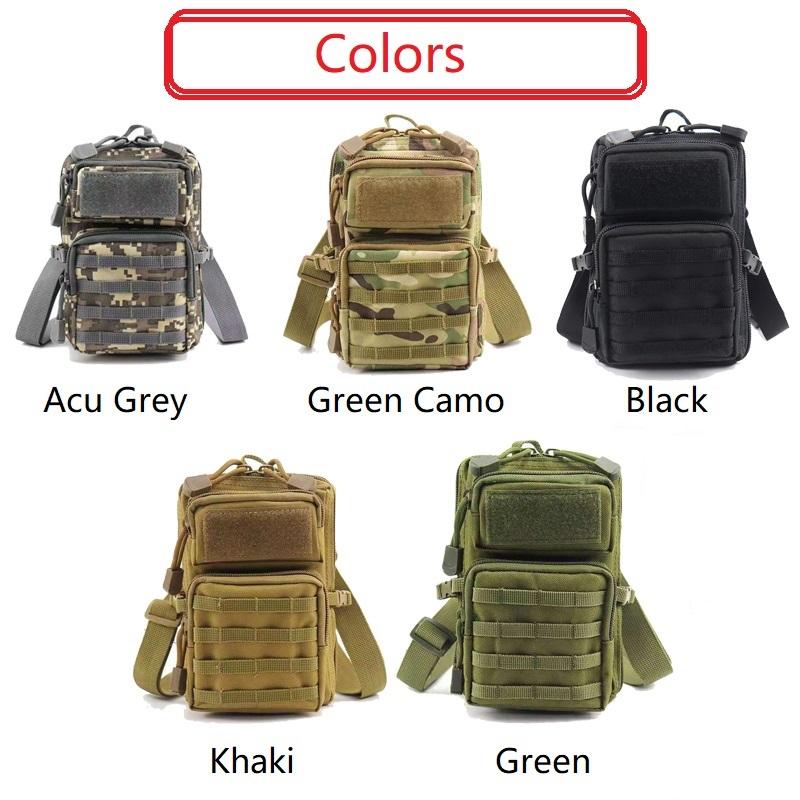 Waterproof Outdoor Tactical Molle Waist Bag Hiking Travelling Sling Backpack Waist Packs Shoulder Bag Pouch