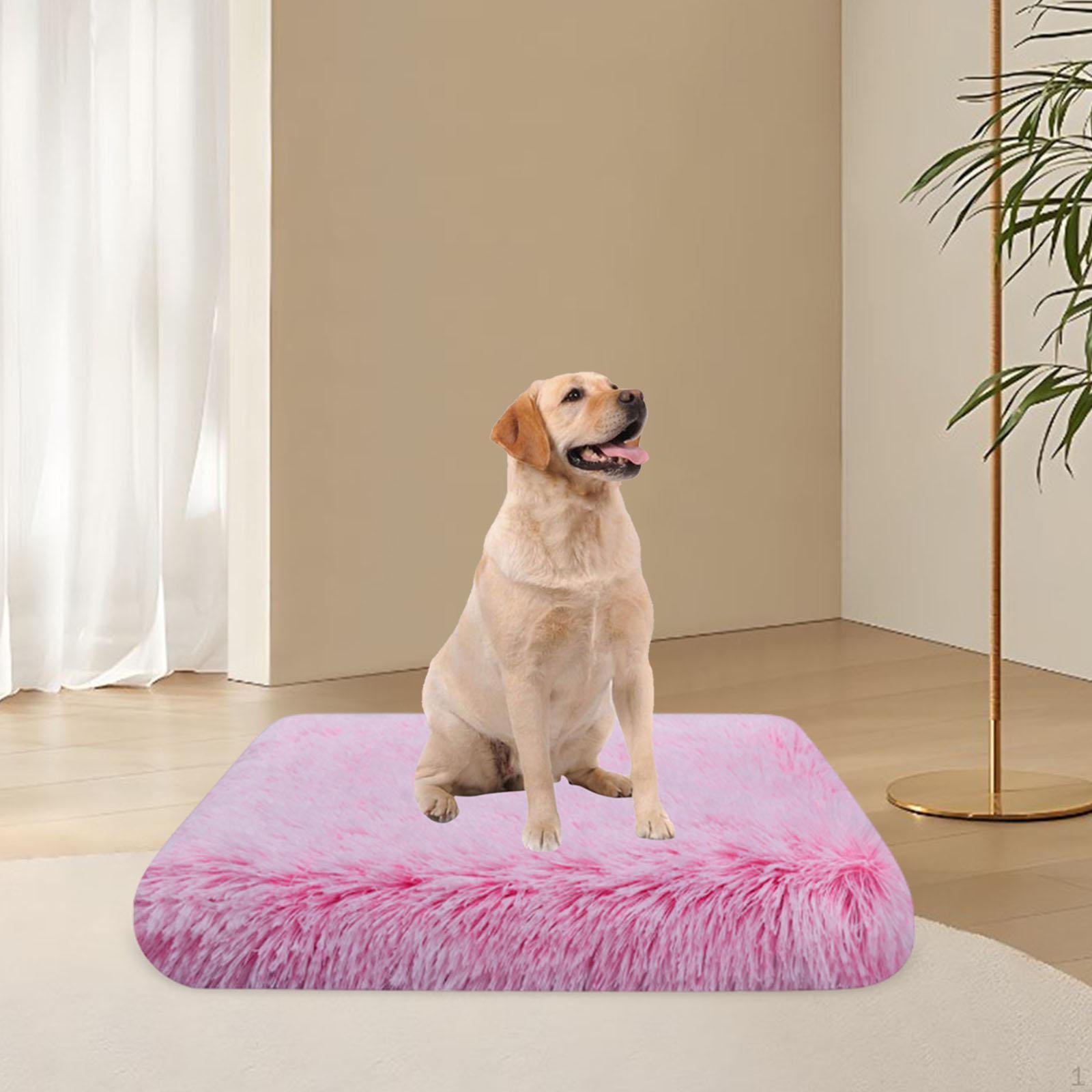 

Dog Bed Mat Crate Pad for Medium Dogs, Comfortable Sleeping Surface Pets Pink L