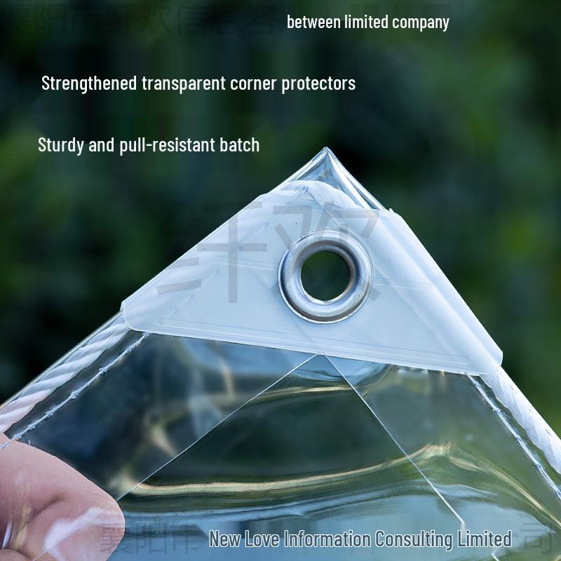 Klarer Wasserdichter Regendichter Kunststoff Balkonverkleidung Winddichter Regenschutz mit UV-Schutz