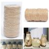 2mm 100m/roll Cotton String Natural Twisted Cord Crafts Wire Macrame Crochet DIY Home Decorations