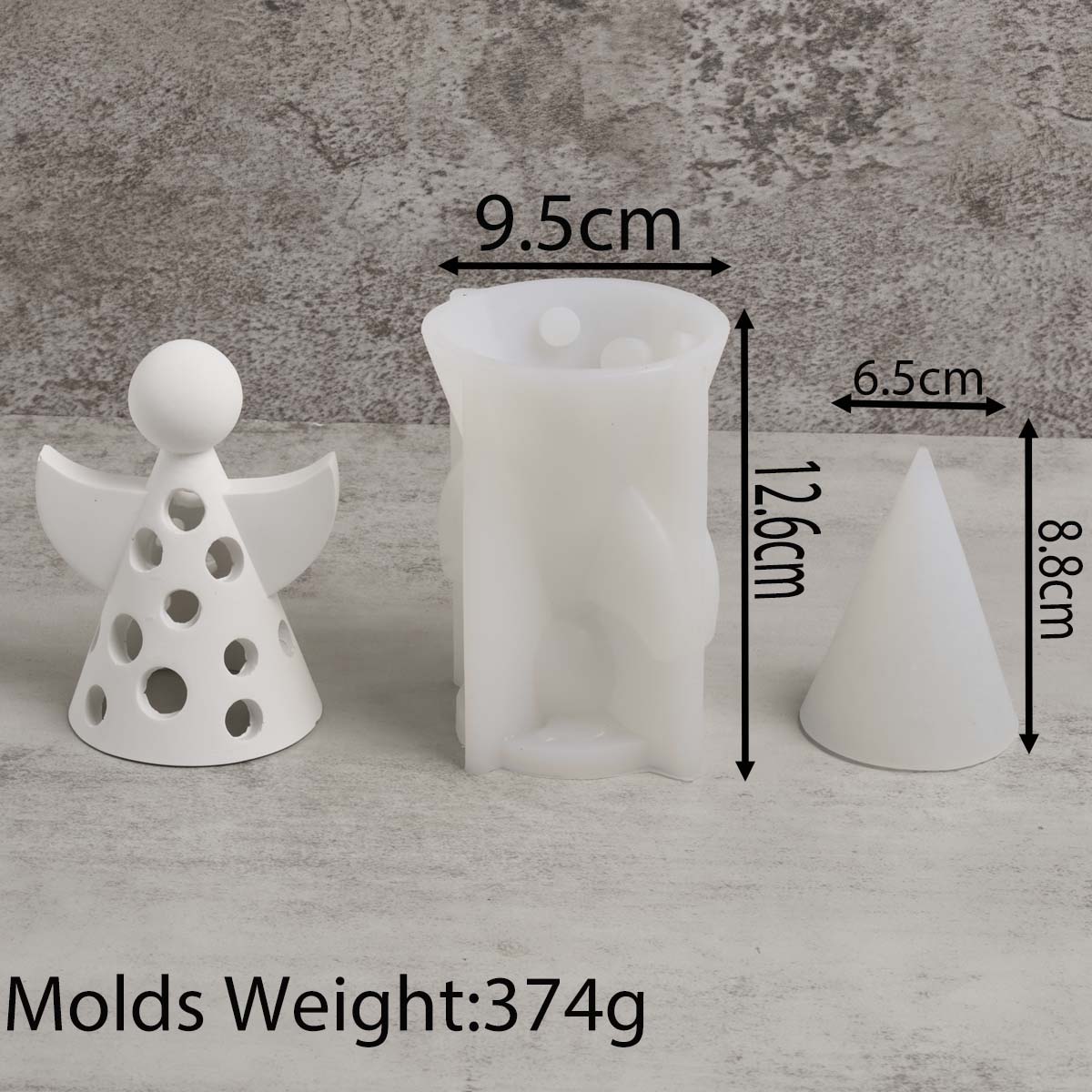 

DIY Hollow Angel LED Night Light Holder Силиконовая форма DIY Concrete Tea Lamp Holder Литейные формы Украшение из смолы Подарок Домашний декор