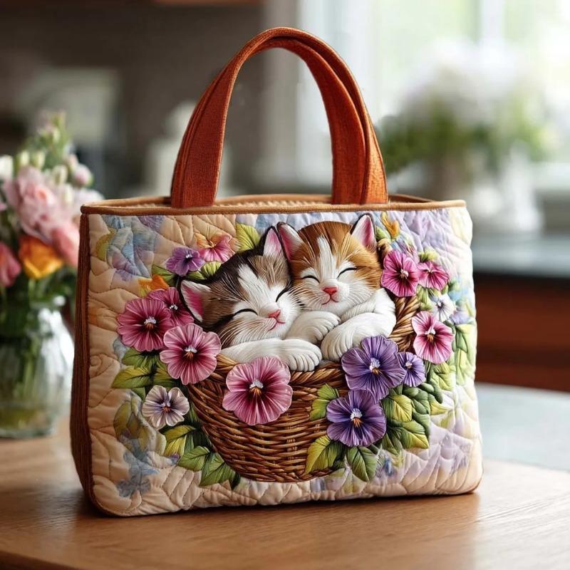Bolso Casual Duradero para Viajes, Compras y Viajes Diarios – Bolso de Nueva Llegada con Estampado Digital y Elegante Diseño Acolchado tipo Tote