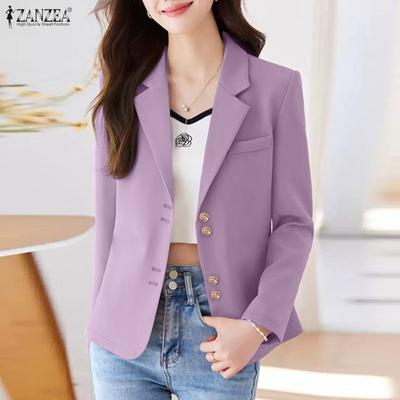 נשים קז'ואל צווארון מופנה חולצת קרדיגן דקה רופפת שרוול ארוך