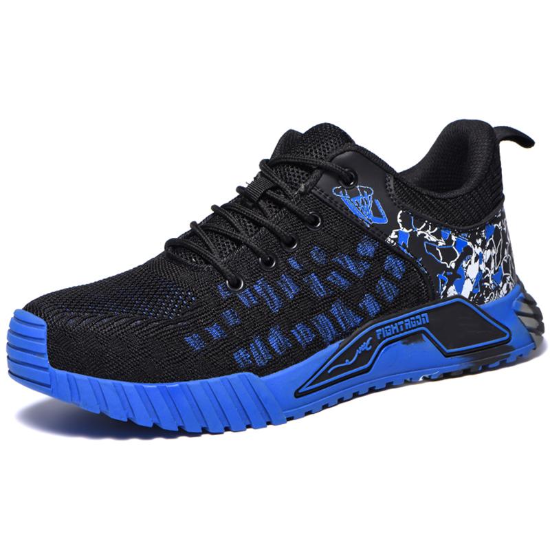Steel Toe Work Shoes Safety Boots Anti-smashing Safety Shoes Men Footwear Construction Breathable Sneakers Work Boots Shoes Male
