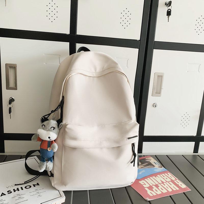 Schoolbag Trend Backpack Men's Simple Junior High School Student Large Capacity Travel Backpack Women's Japanese Versatile College Student Book