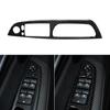 4Pcs Window Control Panel Sticker Epoxy Treatment Anti-scratch Carbon Fiber Left Drive Window Switch Sticker for BMW