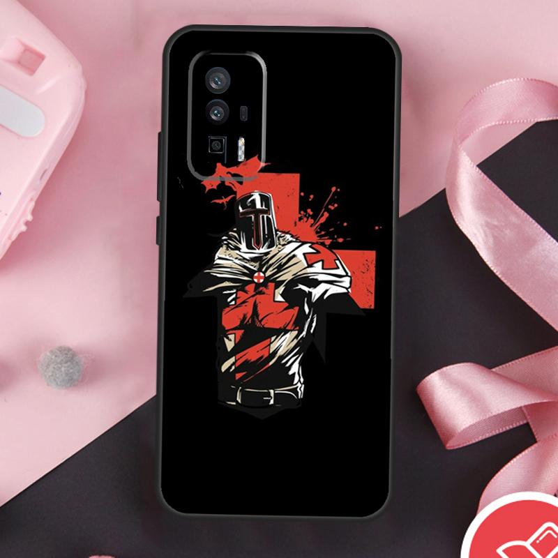 Christian Templar Knights Case For Xiaomi 15 Ultra Mi 13 14 11T 12T 13T 14T Pro POCO X7 Pro X3 X5 X6 F5 F6 F7 Cover