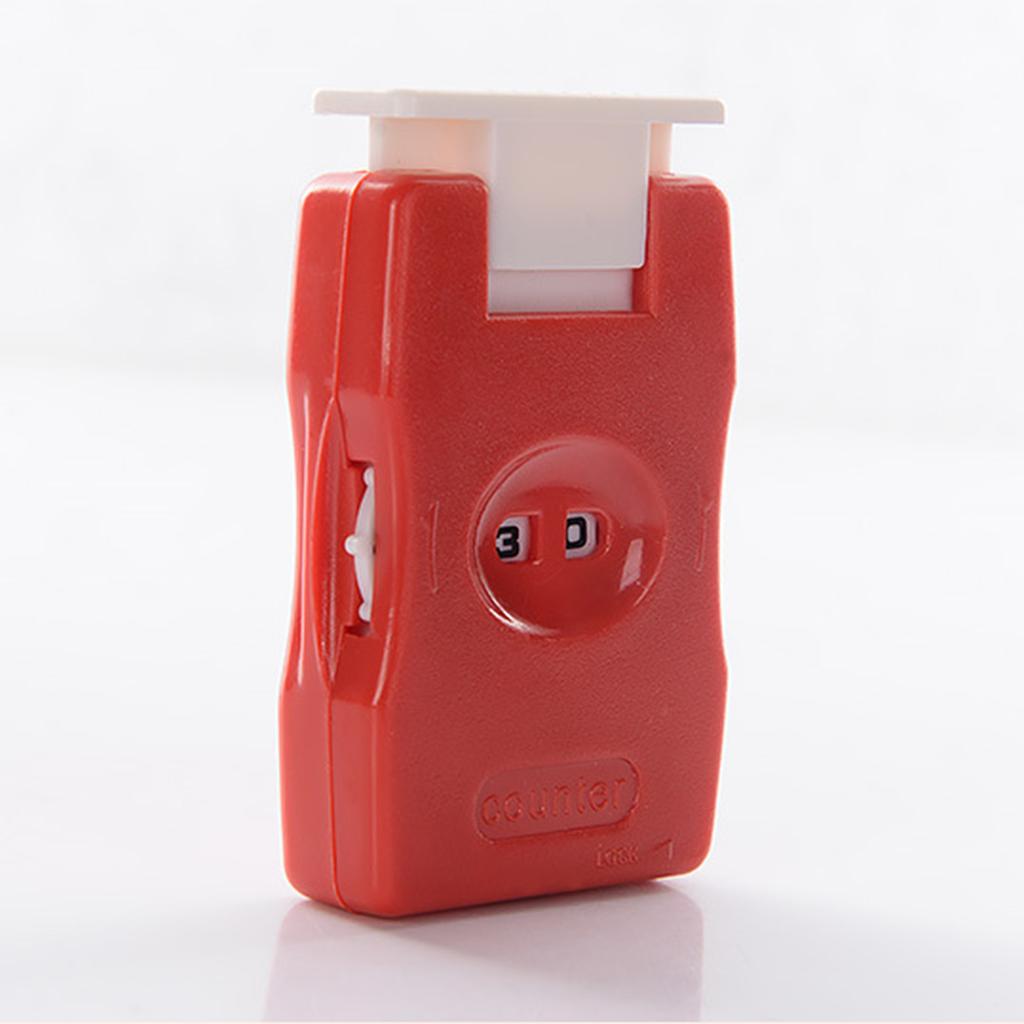 2Pieces Knitting Counter Plastic Row Counter Manual Stitch Counter Stitching Needle Counter Knitting Tool