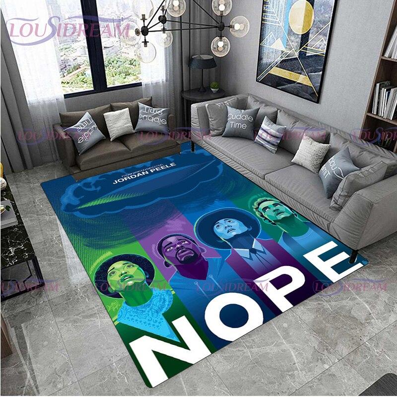 Film de groază Nu Covoare de zonă imprimate cu cai Sufragerie Covor mare Dormitor Casa Pardoseală anti-alunecare Covoraș din poliester