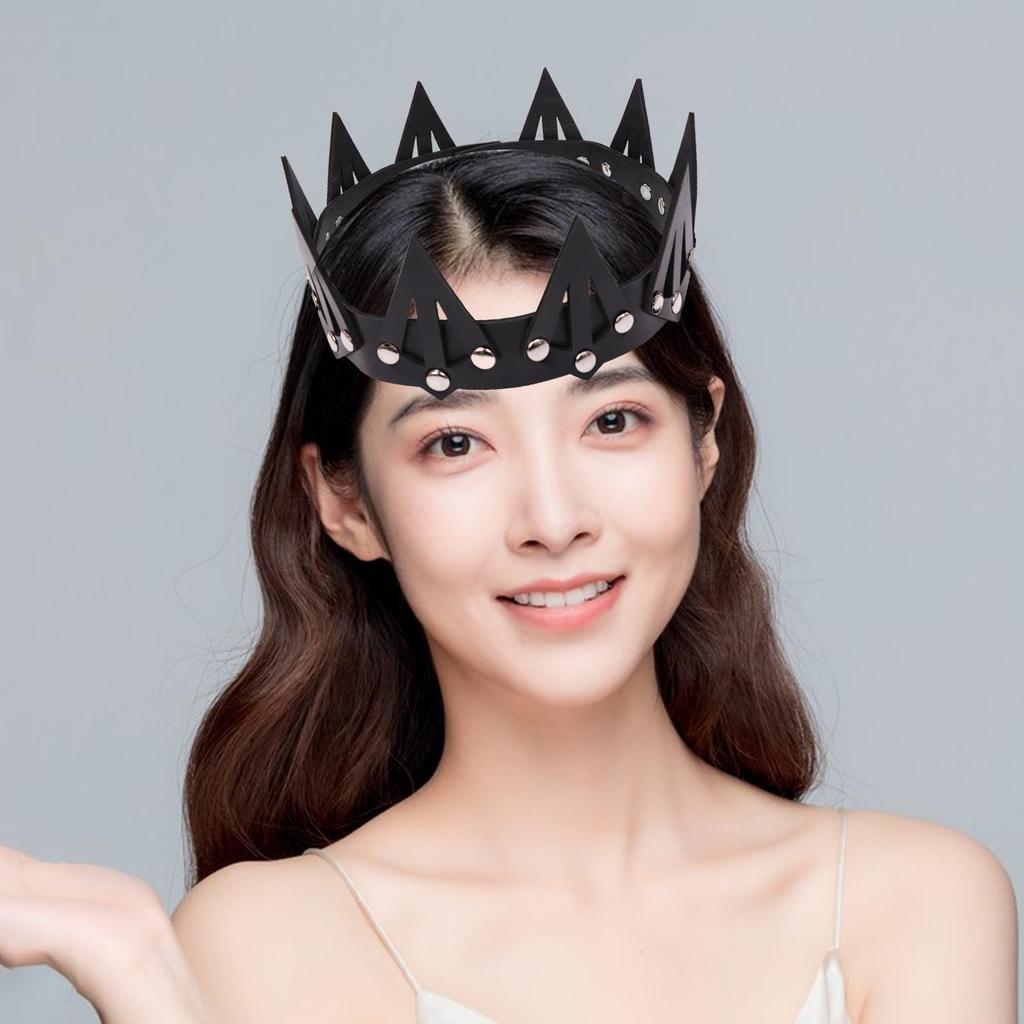 Women crown Tiara Retro Style Black Headpiece for Costume Accessories Prom