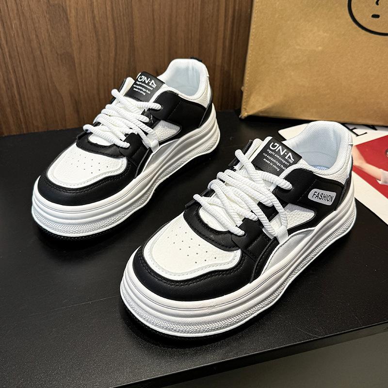 

High-value little white shoes for women s 2025 spring new versatile ins trendy small thick-soled heightening casual sports shoes 40