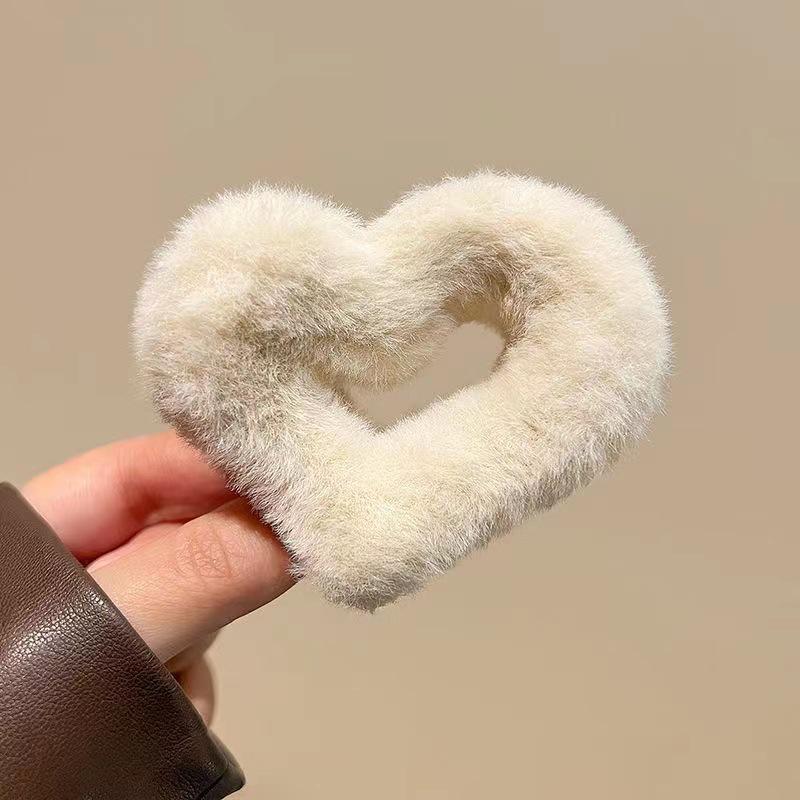Autumn & Winter Women's Anti-Collapse Plush Hair Clip for High Ponytails