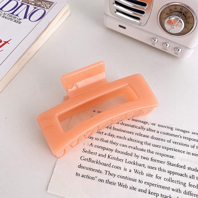 Korean Women Girls Plastic Hair Claws Hair Clips Headwear Large Size Hairpin Crab Barrette Fashion Ornament Hair Accessories