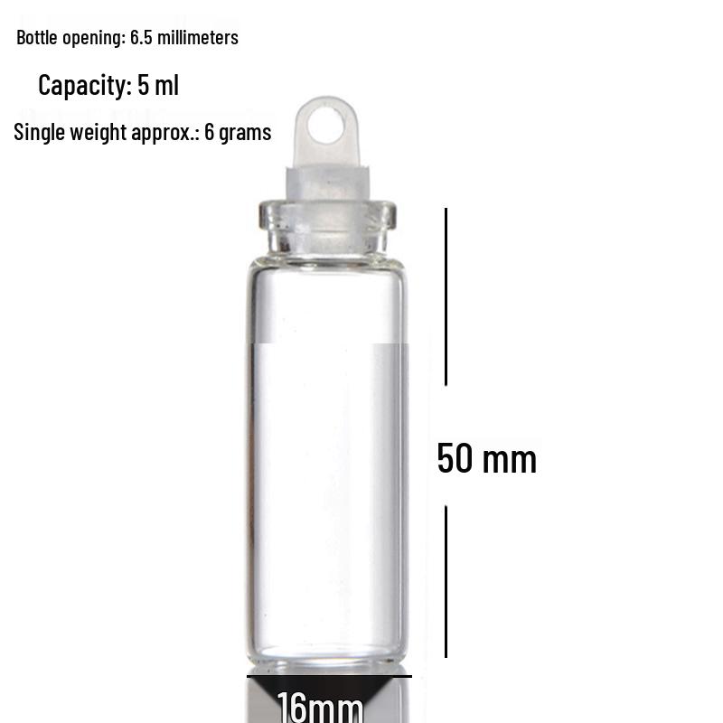 Mini Special-Shaped Glass Wishing Bottle Pendant with Cork for DIY