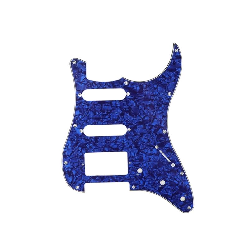 Multicolor 11Hole SSH Guitar Pickguard Scratch Plate For ST SQ Electric Guitars 3-Ply SSH Guitar Pickguard Guitar Parts
