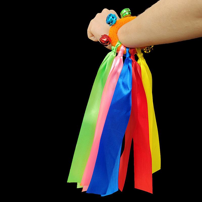 1 buc panglică pentru încheietura mâinii pentru sporturi de echipă pompon majorete meci mare pom club dans props brățară elastică cu frânghie elastică