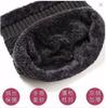 Hat Men's Winter Warm Ear Protection Fleece Knitted Hat Thickened Scarf Two-piece Set Cross-border Autumn and Winter Wool Hat