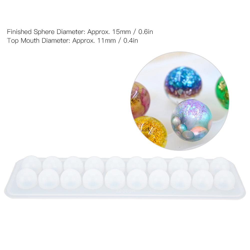 Ball Pendant Mold Silicone Transparent  Hand Made Craft Decorative Jewelry Making Mould Kit