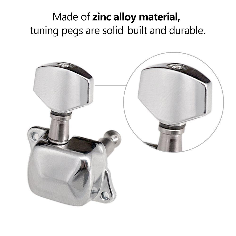 Knob Replacement Machine Heads Tuners Bass Guitar Tuning Pegs 3R3L Electric Guitar Accessories