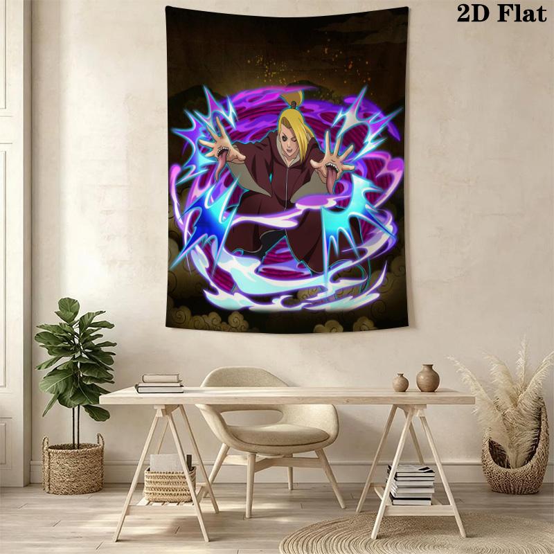 Dynamic Anime Wall Tapestry Tapestry Wallmounted Background Cloth Wall Covering Decoration Christmas Gift Background Wall Hanging Cloth