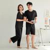 Silky Ice Skin Short Sleeve Pajama Set for Couples