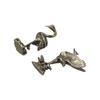 Copperware Crane Figurines Pure Brass Brass Miniatures Red-crowned Crane Sculpture  Handle Decor