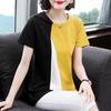 Large Size Women's New Style Middle-aged Mother's Short-sleeved T-shirt for Women's Summer Loose Mid-length Top