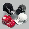 Schwerindustrie Hohe Qualität Flammenflagge Nische Baseballkappe Herren und Damen Schattierung Farbabstimmung Persönlichkeit Hip Hop Kappe