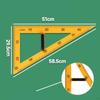 Large Number Math Geometry Equipment Protractor Ruler Angle Measurement Teacher Aids Drawing